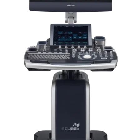Stacjonarny aparat USG Alpinion E-CUBE 8 Diamond z monitorem i głowicami